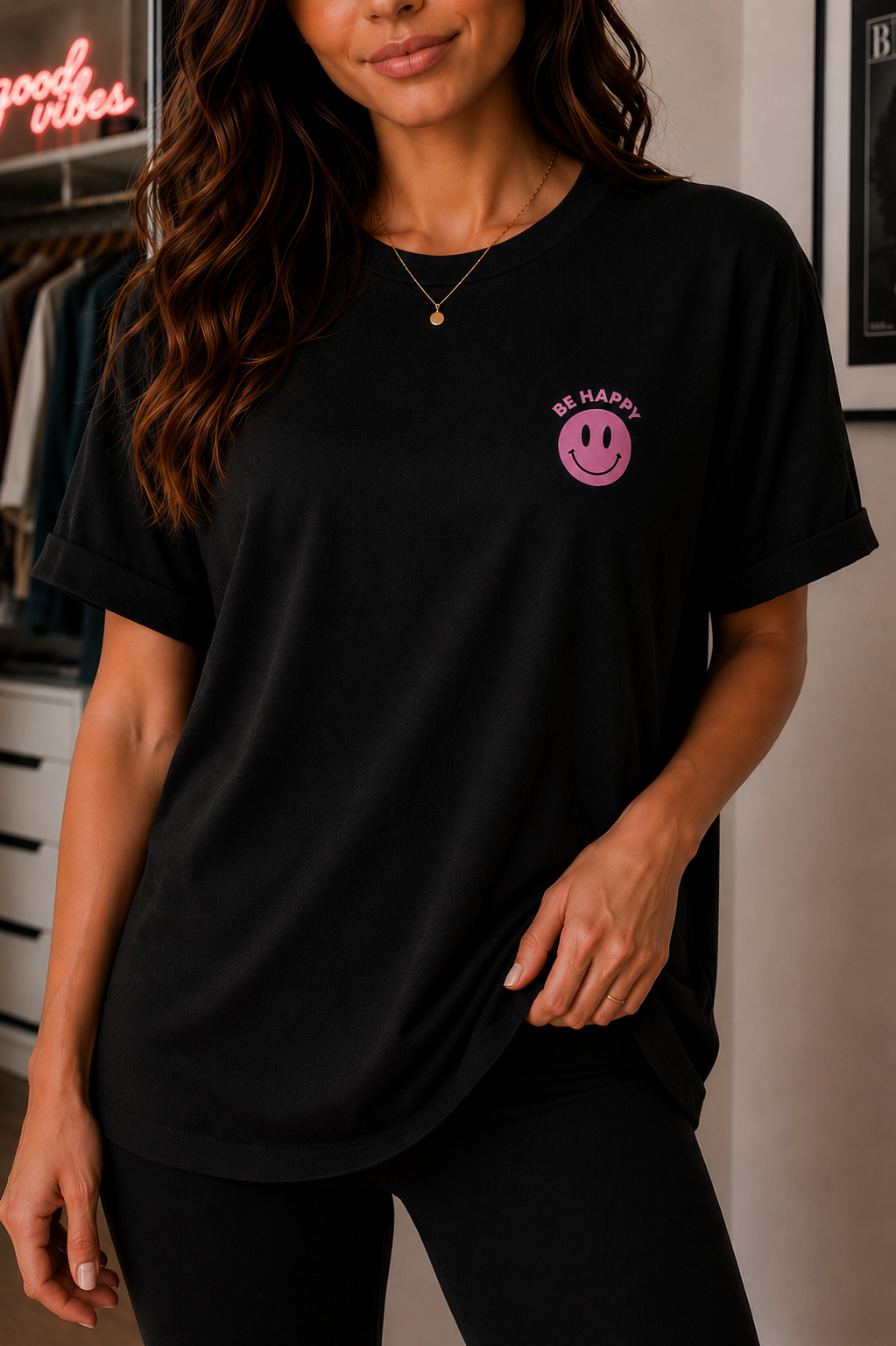 Be Happy Smiley T-Shirt